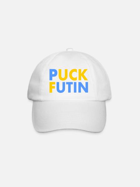 Puck futin - Baseballkappe - Weiß/Weiß
