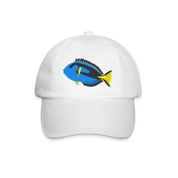 paletten doktorfisch aquarium fisch - Baseballkappe - Weiß/Weiß - Vorne