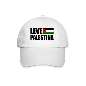 Leve palestina - Baseballkappe - Weiß/Weiß - Vorne