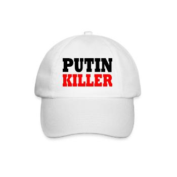 Putin killer - Baseballkappe - Weiß/Weiß - Vorne