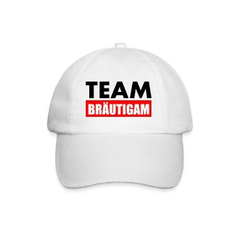 Team bräutigam - Baseballkappe - Weiß/Weiß - Vorne