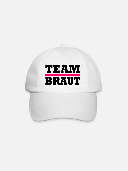 Team braut - Baseballkappe - Weiß/Weiß