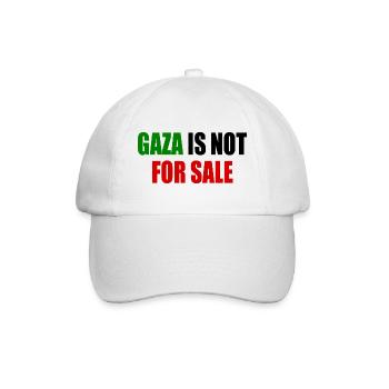 gaza is not for sale - Baseballkappe - Weiß/Weiß - Vorne
