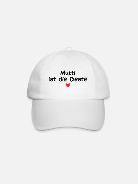 Mutti ist die Beste - Baseballkappe - Weiß/Weiß