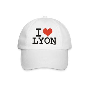 ich liebe lyon - Ich liebe lyon - Baseballkappe - Weiß/Weiß - Vorne