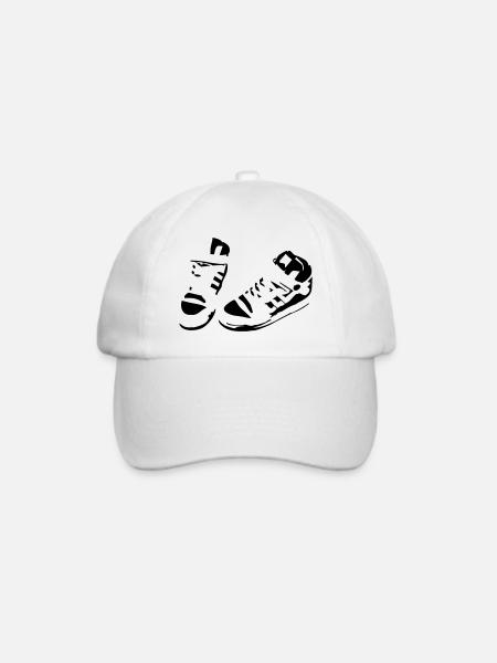 Sport Schuhe - Baseballkappe - Weiß/Weiß