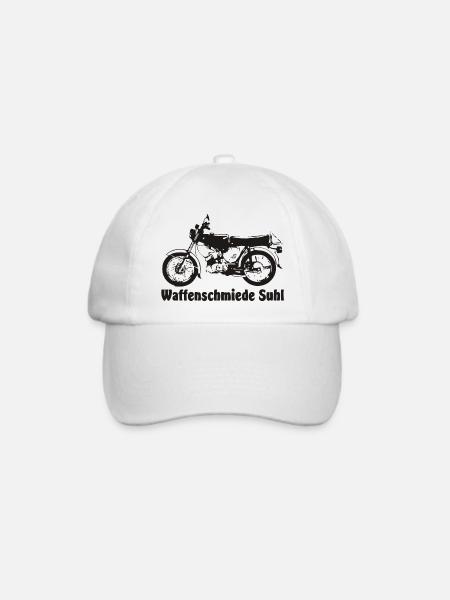 Simson S51 Waffenschmiede - Baseballkappe - Weiß/Weiß