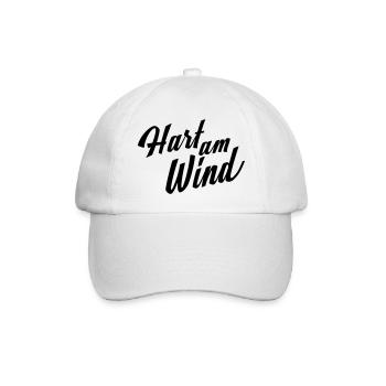 Hart am Wind - Baseballkappe - Weiß/Weiß - Vorne