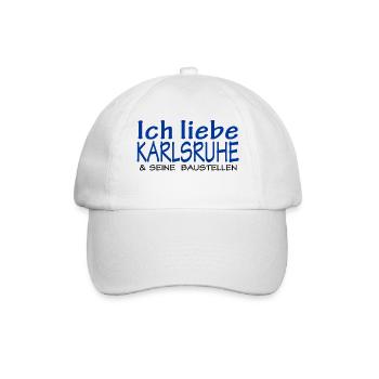 Karlsruhe - Baseballkappe - Weiß/Weiß - Vorne