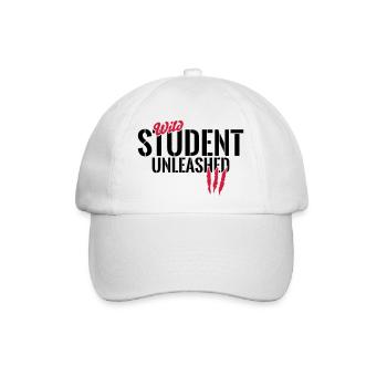 Wilder Student entfesselt - Baseballkappe - Weiß/Weiß - Vorne