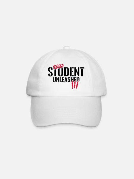 Wilder Student entfesselt - Baseballkappe - Weiß/Weiß