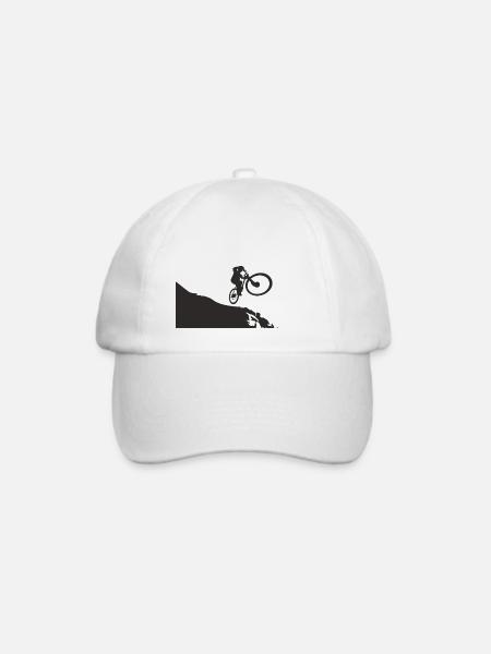 mountain_bike - Baseballkappe - Weiß/Weiß