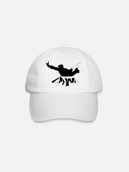 Super-Stagediver [vec] - Baseballkappe - Weiß/Weiß