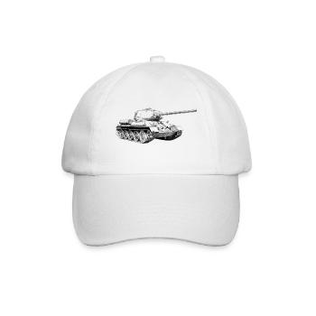 Panzer - Baseballkappe - Weiß/Weiß - Vorne