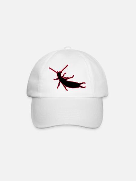 Ohrenkneifer (2 color) vector - Baseballkappe - Weiß/Weiß