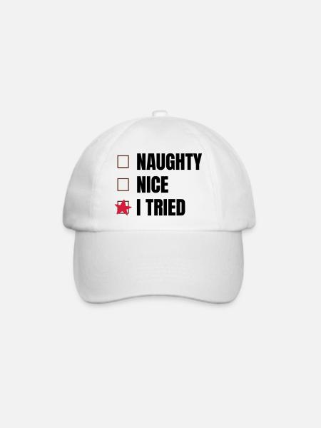 Weihnachten - Baseballkappe - Weiß/Weiß