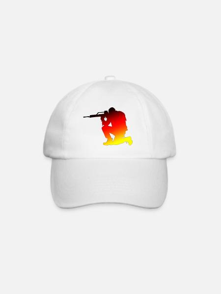 Soldat GER - Baseballkappe - Weiß/Weiß