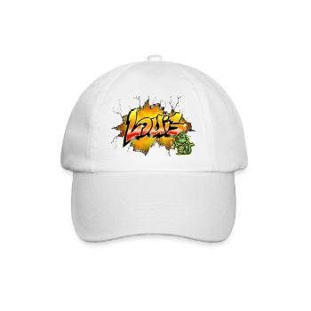 Louis Graffiti - Baseballkappe - Weiß/Weiß - Vorne