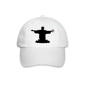 christo rio de janeiro - Baseballkappe - Weiß/Weiß - Vorne