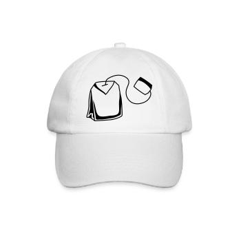 teebeutel - Baseballkappe - Weiß/Weiß - Vorne