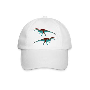 Baryonyx (klassisch) - Baseballkappe - Weiß/Weiß - Vorne