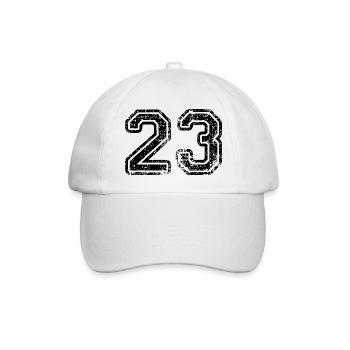 23 - Baseballkappe - Weiß/Weiß - Vorne
