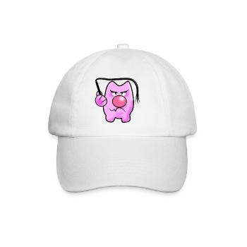 Peitschen Schwein - Baseballkappe - Weiß/Weiß - Vorne