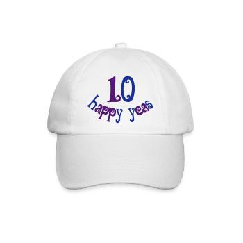 hochzeitstag - Baseballkappe - Weiß/Weiß - Vorne