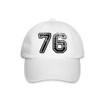 76 - Baseballkappe - Weiß/Weiß - Vorne