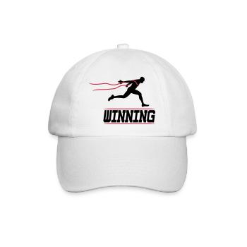 running runner winning 2c I - Baseballkappe - Weiß/Weiß - Vorne