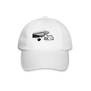 DC-3 - Baseballkappe - Weiß/Weiß - Vorne