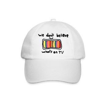 TV-Grafik - Baseballkappe - Weiß/Weiß - Vorne