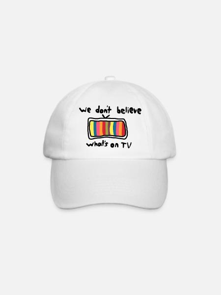 TV-Grafik - Baseballkappe - Weiß/Weiß
