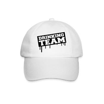 Drinking Team - Baseballkappe - Weiß/Weiß - Vorne