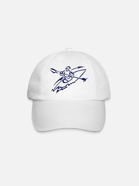 Kanu-AG-Logo - Baseballkappe - Weiß/Weiß