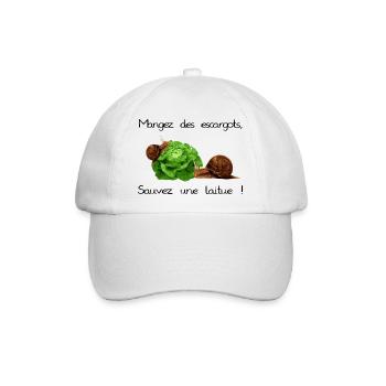 Snails - Baseballkappe - Weiß/Weiß - Vorne
