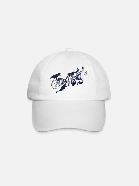 Evolution - Baseballkappe - Weiß/Weiß