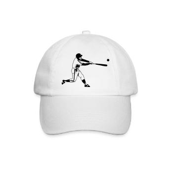 baseballer - Baseballkappe - Weiß/Weiß - Vorne