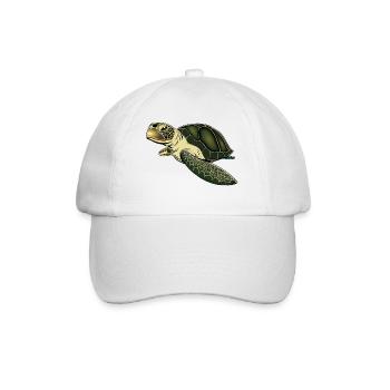 Turtle - Baseballkappe - Weiß/Weiß - Vorne