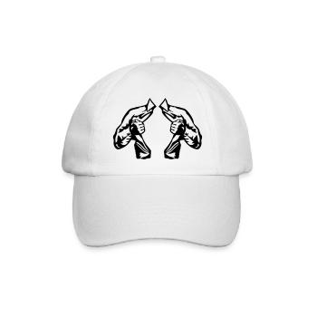 Super Man Body zerrissenes Anzughemd - Baseballkappe - Weiß/Weiß - Vorne