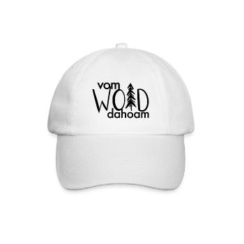 Vom Woid dahoam - Baseballkappe - Weiß/Weiß - Vorne