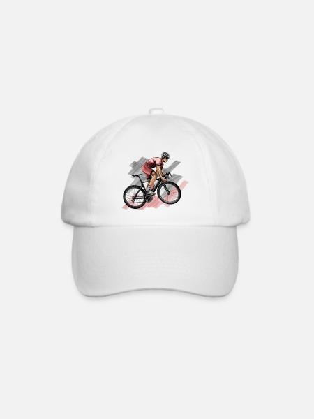 Rennrad - Baseballkappe - Weiß/Weiß