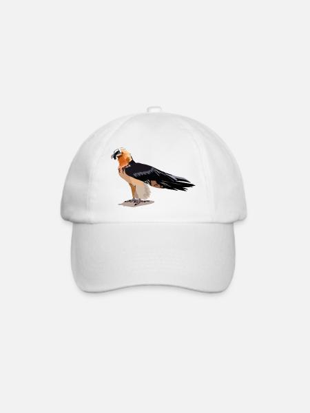 Bartgeier - Baseballkappe - Weiß/Weiß