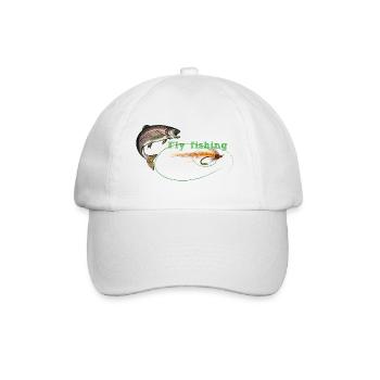 Fly fishing - Baseballkappe - Weiß/Weiß - Vorne