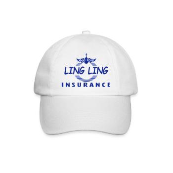 Ling Ling Versicherung - Baseballkappe - Weiß/Weiß - Vorne