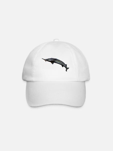 Sterlet Stör - Baseballkappe - Weiß/Weiß