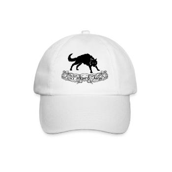 Die Midgard-Saga - Jötunheim - Fenrir schwarz - Baseballkappe - Weiß/Weiß - Vorne