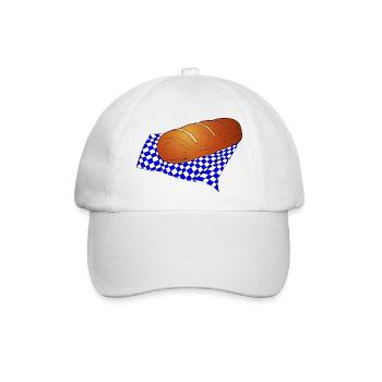 Brot - Baseballkappe - Weiß/Weiß - Vorne