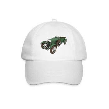 Schöner Oldtimer, Auto, KFZ - Baseballkappe - Weiß/Weiß - Vorne