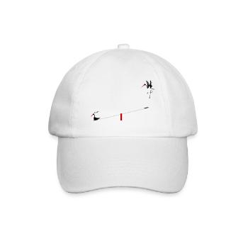 Schwarzstörche - Baseballkappe - Weiß/Weiß - Vorne